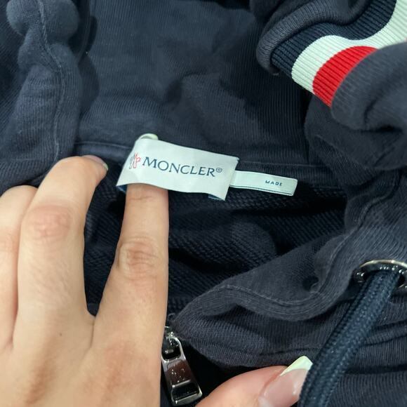 Moncler Full Zip Blue Sweater - Size XXL - Pre-Owned - Picture 10 of 10